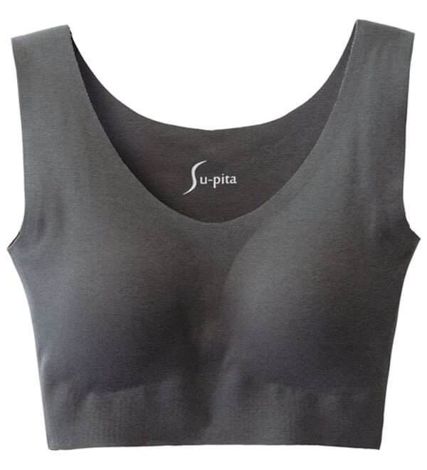 LAVIENNE（ラヴィエンヌ）の「【ノーブラ感覚】締め付けから解放する綿混のスーピタリラックスブラ・ショーツ（別売）（ブラジャー）」｜詳細画像