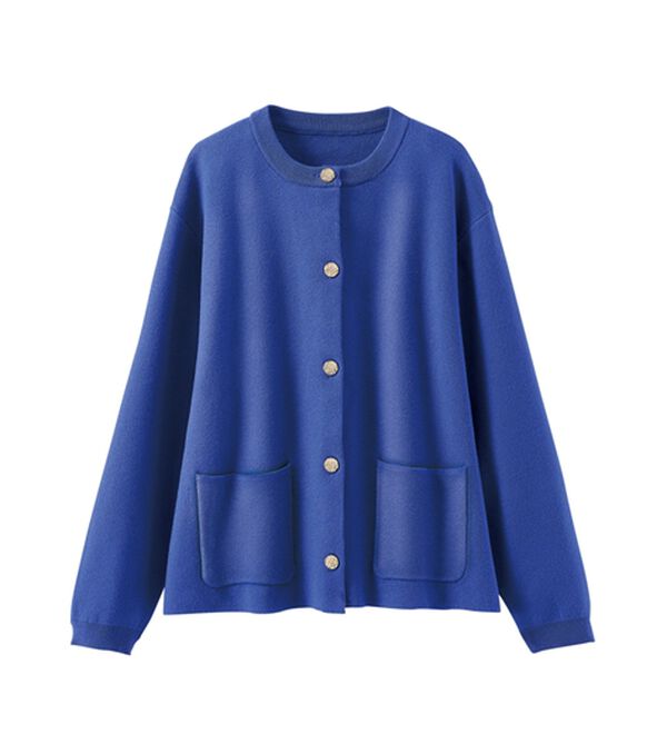 BELLUNA（ベルーナ）の「金ボタン使いニットカーディガン（ニットカーディガン）」｜詳細画像