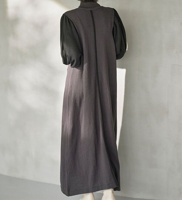 RANAN（ラナン）の「ボリューム袖アウトシームニットワンピース（ニットワンピース）」｜詳細画像