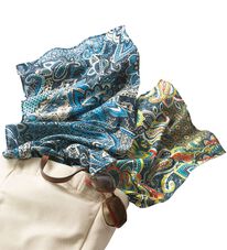 ルフラン（ルフラン）の「コットンシルクプリントストール（ストール・スカーフ・マフラー）」