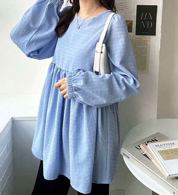 GeeRA（ジーラ）の「前後２ＷＡＹリボンペプラムチュニック（チュニック）」｜詳細画像