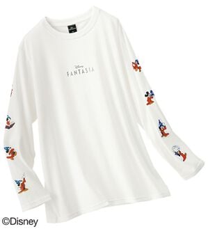BELLUNA（ベルーナ）の「＜Ｄｉｓｎｅｙ＞【ミッキー】Ｆａｎｔａｓｉａスリーブプリント長袖Ｔシャツ（カットソー）」｜オフ白