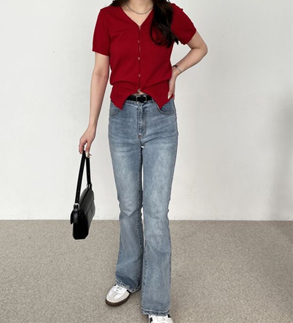 GeeRA（ジーラ）の「ホックデザインサマーカーディガン（ニットカーディガン）」｜詳細画像