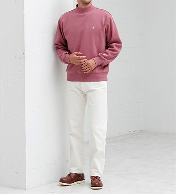 「＜チャンピオン＞モックネック裏起毛トレーナー（メンズトレーナー）」｜詳細画像