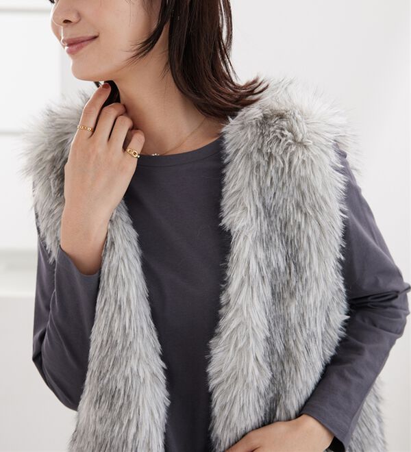 BELLUNA（ベルーナ）の「綿１００％大人顔サマ見えプルオーバー（カットソー）」｜詳細画像