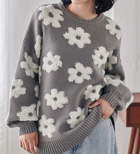 美品 MS GRACY エムズグレイシー 花柄 ウール ワンピース 38 リボン エムズグレイシー 花柄ワンピース 38 美品 MS GRACY エムズグレイシー