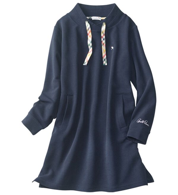 ルフラン（ルフラン）の「＜ＡＰ＞チェックが決め手のジャカードプルオーバー（カットソー）」｜ネイビー系