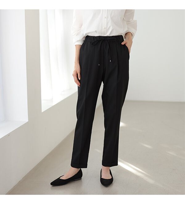 GeeRA（ジーラ）の「美脚とろみタックパンツ（フルレングスパンツ）」｜詳細画像