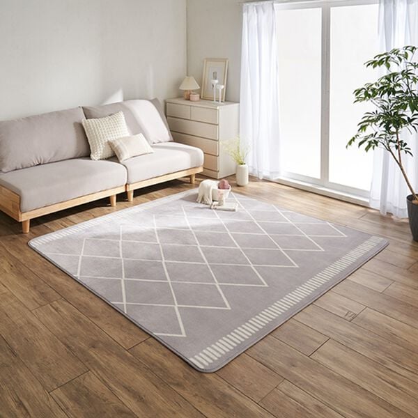 iellio（イエリオ）の「北欧調洗えるはっ水フランネルラグ＜ロングシーズン・床暖対応・洗濯可能・ウォッシャブル・おしゃれ・はっ水＞（ラグ）」｜詳細画像