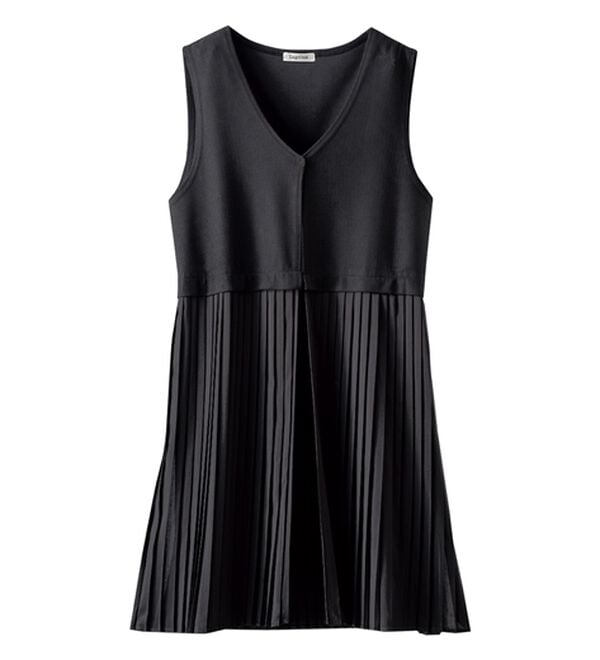 BELLUNA（ベルーナ）の「【Ｌａｇｒｉｌｕａ】異素材切替プリーツロングベスト（ジレ）」｜詳細画像