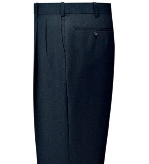 「裾上げ済コンビネーションスラックス　暖か裏地付（メンズスラックス）」｜ネイビー(チェック)