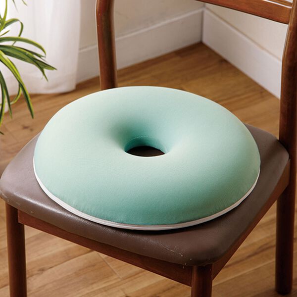 「もちっと円座クッション（クッション・クッションカバー）」｜ミントグリーン