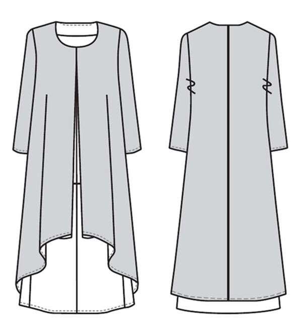 ルフラン（ルフラン）の「アイロンいらず重ね着風ワンピース（ブラックフォーマル（喪服・礼服））」｜詳細画像