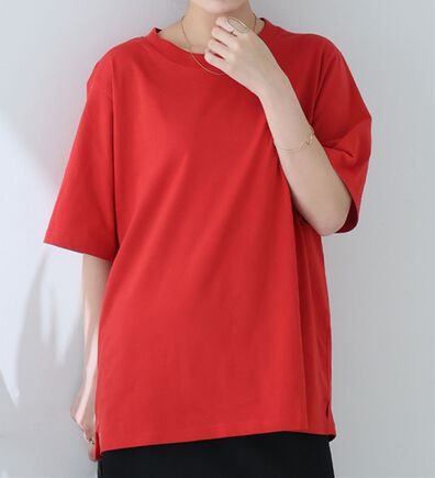 A HAPPY MARILYN（アハッピーマリリン）の「【Ｌ～８Ｌ】ＵＳＡコットン１００％ベーシックＴシャツ（Tシャツ）」