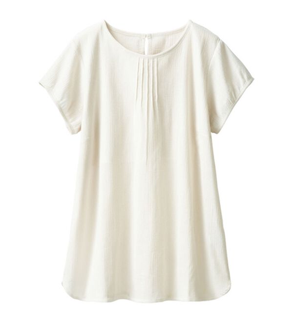 「【４色組】１枚で過ごせる綿１００％楊柳プルオーバー（肌着・インナーウェア）」｜詳細画像