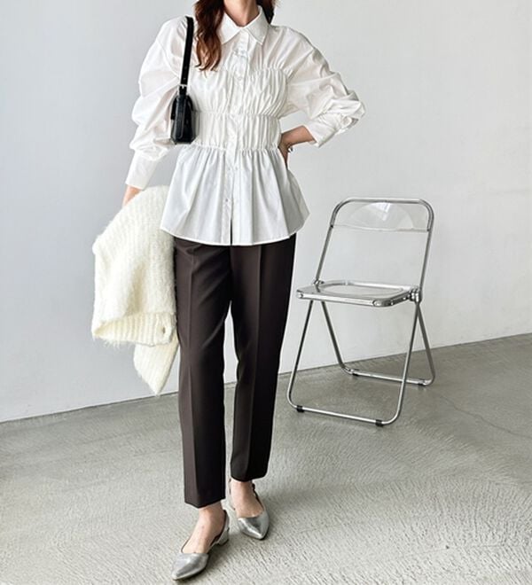 GeeRA（ジーラ）の「美脚きれい魅せ！テーパードパンツ（フルレングスパンツ）」｜詳細画像