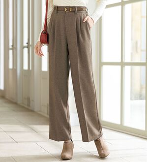 ルフラン（ルフラン）の「こ綺麗でこなれたウールライクパンツ（フルレングスパンツ）」｜詳細画像