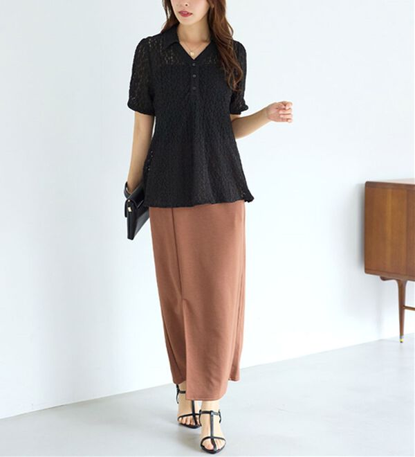 alotta（アロッタ）の「総レーススキッパーポロチュニック（チュニック）」｜詳細画像