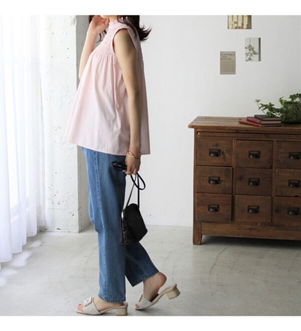 GeeRA（ジーラ）の「ストライプシャーリングブラウス（アンサンブル）」｜詳細画像