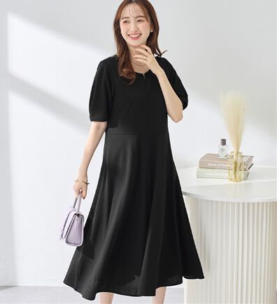 alotta（アロッタ）の「【4つの機能付】タック袖Ａラインワンピース（その他ワンピース）」