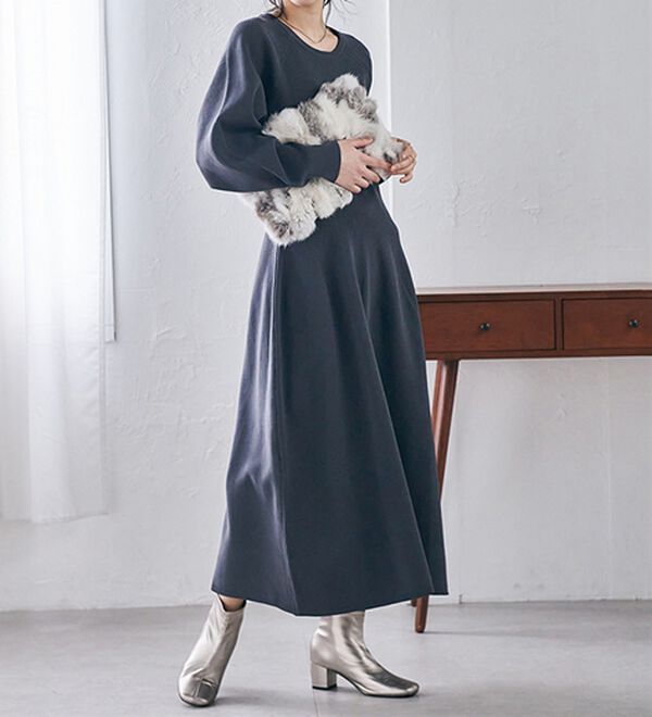 コクーンシルエットニットワンピ - ベルーナ【公式】