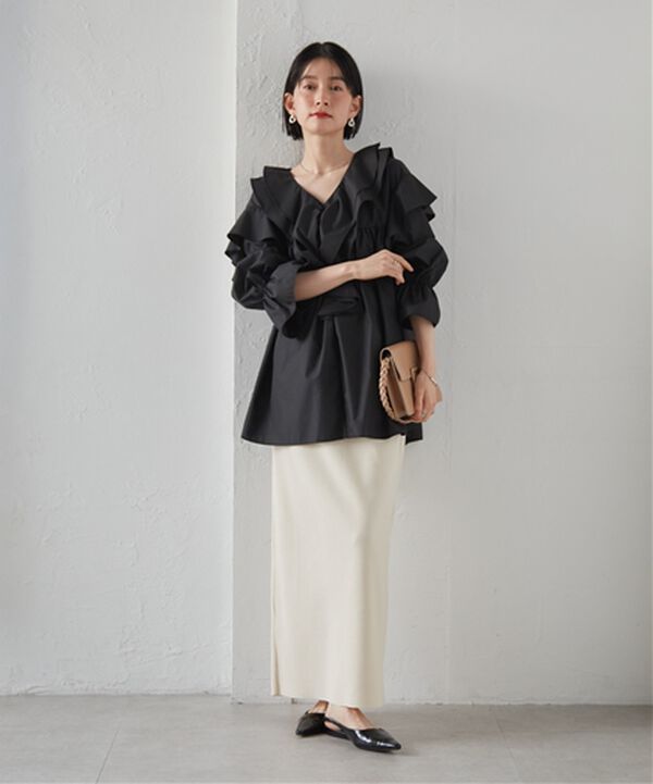 RANAN（ラナン）の「ビッグカラーフリルブラウス（ブラウス）」｜詳細画像