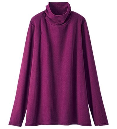 BELLUNA（ベルーナ）の「うっとりなめらか素材ハイネックプルオーバー（カットソー）」
