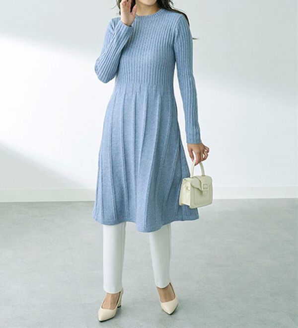 BELLUNA（ベルーナ）の「パール使い編地変化ニットベストアンサンブル（アンサンブル）」｜詳細画像