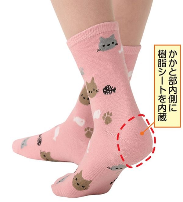 「【５足組】はくだけでかかとケア！美人靴下（靴下・ストッキング）」｜詳細画像