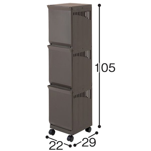 「場所を取らないランドリーバスケット（ランドリーラック・収納）」｜詳細画像