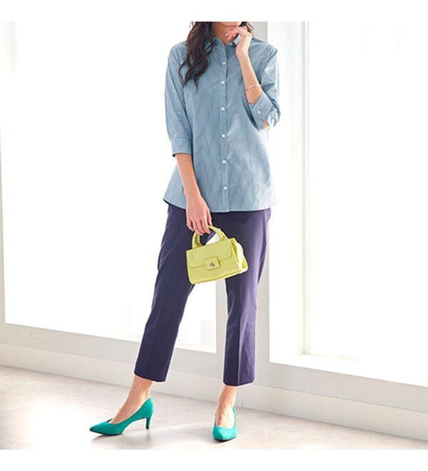 BELLUNA（ベルーナ）の「【選べる袖丈】洗える！ストレッチイージーケアシャツ（シャツ）」｜詳細画像