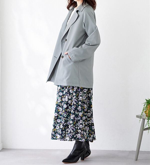 BELLUNA（ベルーナ）の「花粉対策！ライナー付ミドル丈トレンチコート（ハーフコート）」｜詳細画像