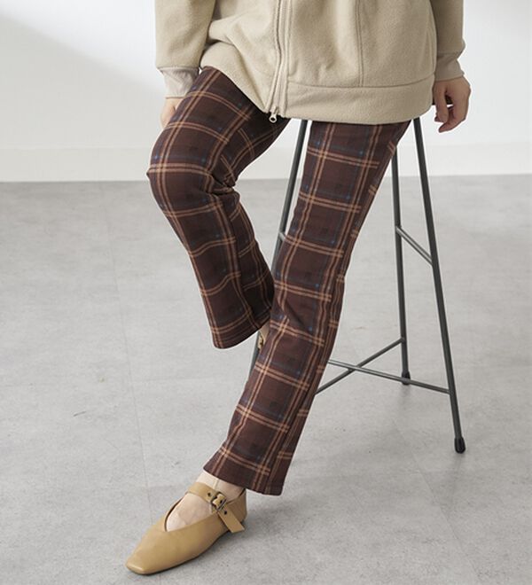 BELLUNA（ベルーナ）の「まるではく毛布！静電防止付裏ファーイージーパンツ（フルレングスパンツ）」｜詳細画像