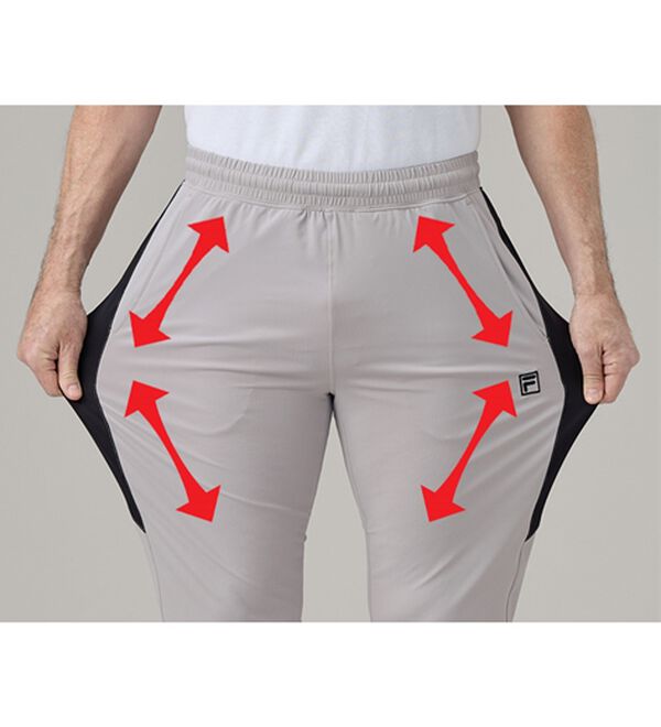 「【３本組】＜フィラ＞接触冷感ジャージパンツ（メンズフルレングスパンツ）」｜詳細画像