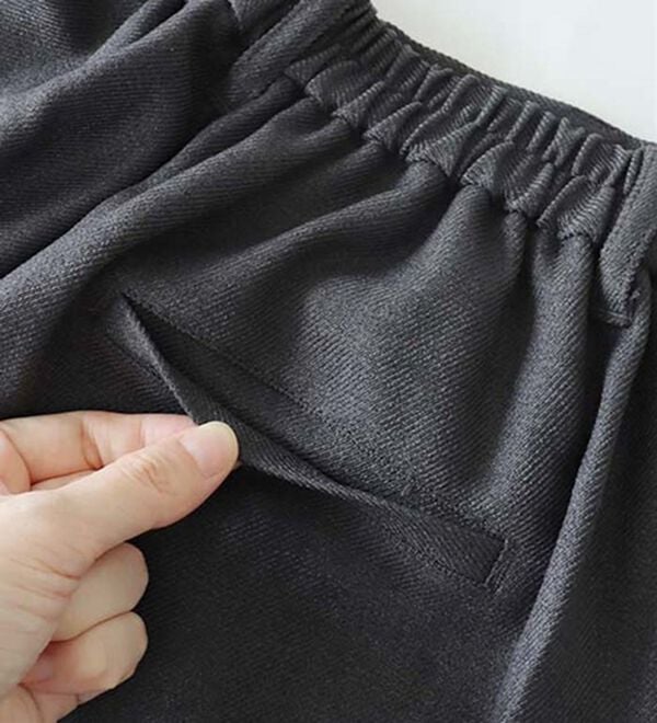 Pierrot（ピエロ）の「大人シルエットウールライクタックワイドパンツ（ワイドパンツ・ガウチョ）」｜詳細画像