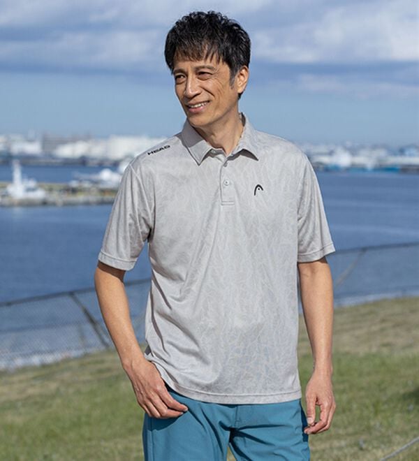 「＜ヘッド＞総柄ジャカードポロシャツ（メンズポロシャツ）」｜詳細画像