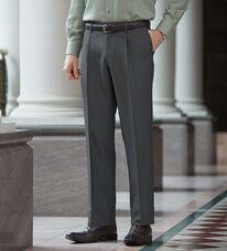 「＜ゴールデンベア＞ミックス調カルゼスラックス（メンズスラックス）」