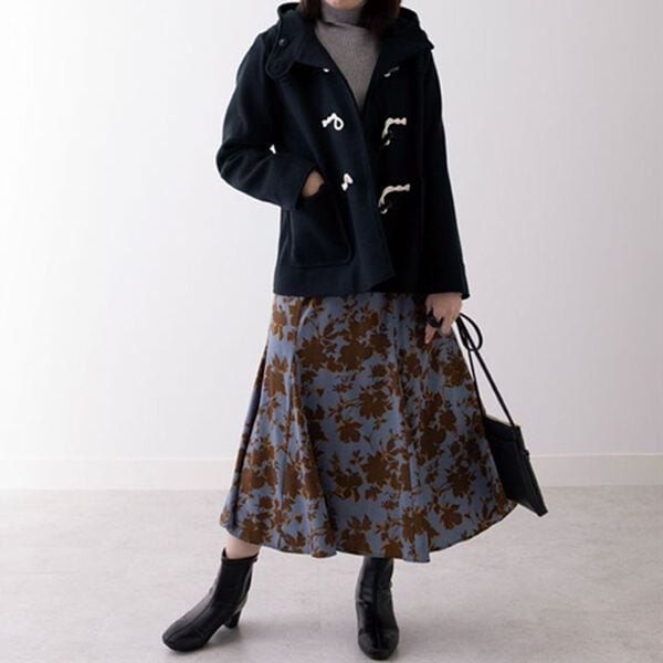 BELLUNA（ベルーナ）の「ウール調素材ダッフルコート（ショートコート）」｜詳細画像