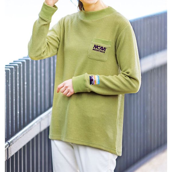 BELLUNA（ベルーナ）の「＜ＮＣＡＡ＞裏起毛ワッフルプルオーバー（カットソー）」｜詳細画像