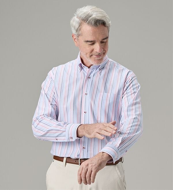 「お出かけ応援！防花粉オックスシャツ（メンズシャツ）」｜詳細画像