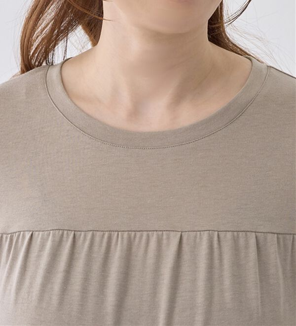 alotta（アロッタ）の「楽に可愛く！ふんわり綿混ティアードチュニック（チュニック）」｜詳細画像