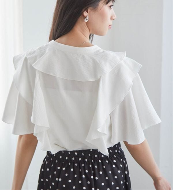 RANAN（ラナン）の「ラッフルフリルブラウス（ブラウス）」｜詳細画像