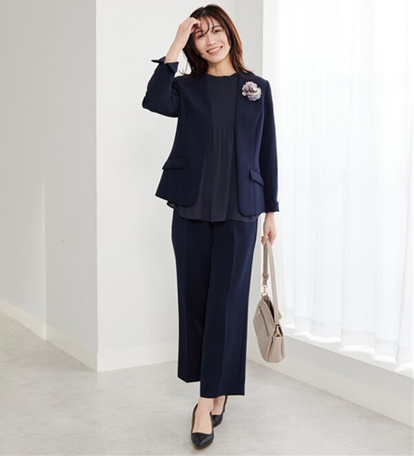 BELLUNA（ベルーナ）の「＜Ｃ／Ｓ＞センタータックワイドパンツ（ワイドパンツ・ガウチョ）」｜詳細画像