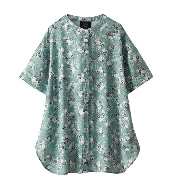 BELLUNA（ベルーナ）の「〈日比谷花壇〉バンドカラーチュニック（チュニック）」｜詳細画像