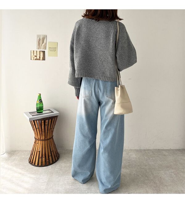 GeeRA（ジーラ）の「ボリュームスリーブショートニット（ニット・セーター）」｜詳細画像