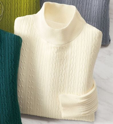 BELLUNA（ベルーナ）の「洗える！裏ベロアあったかセーター（ニット・セーター）」