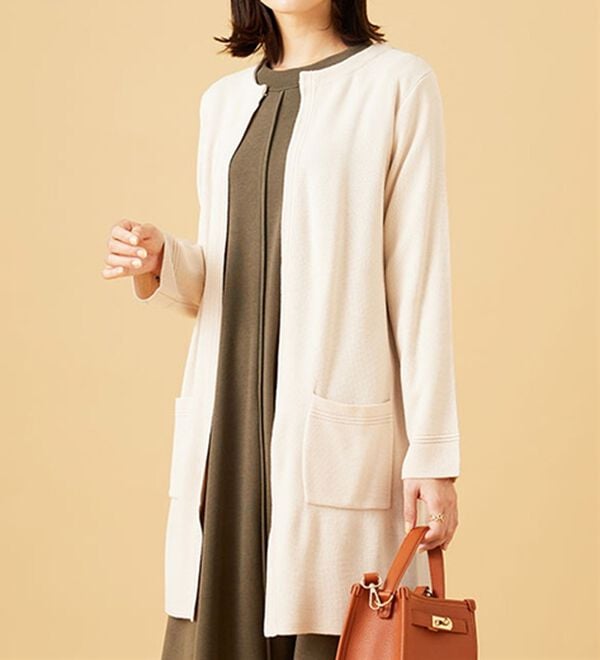 BELLUNA（ベルーナ）の「嬉しい機能付！ミラノリブカーディガン（ニットカーディガン）」｜詳細画像