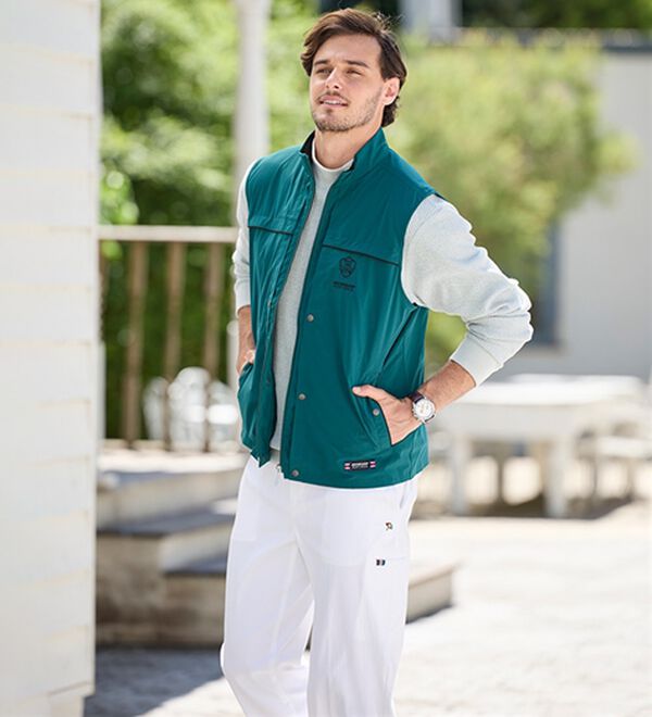 「＜ダンロップ・リファインド＞手ぶらでお出かけ便利ベスト（メンズベスト）」｜詳細画像