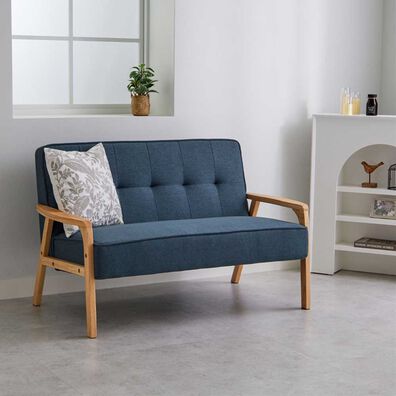 iellio（イエリオ）の「天然木フレームコンパクトソファＡｒｅｕｍ＜１人掛・２人掛＞（ソファ）」