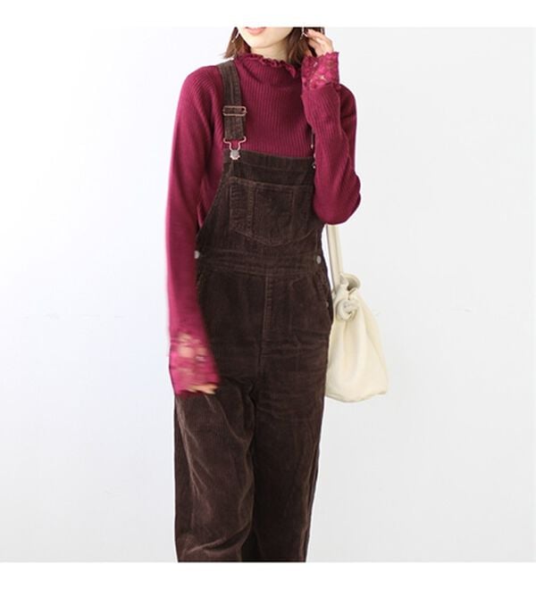 GeeRA（ジーラ）の「大人可愛い！レースが上品なハイネックニット（ニット・セーター）」｜詳細画像